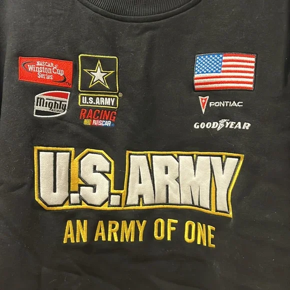 U.S. Army 01 NASCAR Racing Champions Sweatshirt Mens Size Large